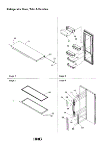Refrigerator Door, Trim And Handles parts for Kenmore Refrigerator 596.58635891 (59658635891, 596 58635891) from AppliancePartsPros.com