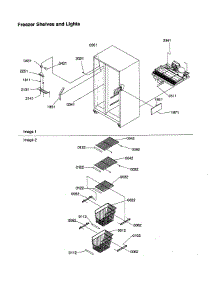 Freezer Shelves And Lights parts for Kenmore Refrigerator 596.58637890 (59658637890, 596 58637890) from AppliancePartsPros.com