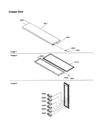 Freezer Door parts for Kenmore Refrigerator 596.58637890 (59658637890, 596 58637890) from AppliancePartsPros.com