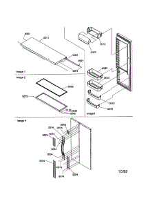 Door Trim And Handles parts for Kenmore Refrigerator 596.58642890 (59658642890, 596 58642890) from AppliancePartsPros.com