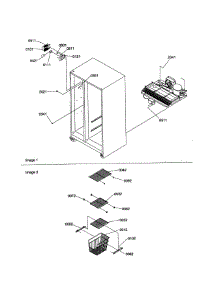 Freezer Shelves And Lights parts for Kenmore Refrigerator 596.58642890 (59658642890, 596 58642890) from AppliancePartsPros.com