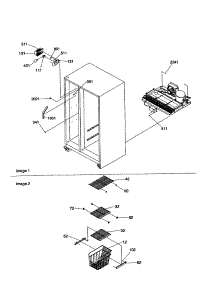 Freezer Shelves And Lights parts for Kenmore Refrigerator 596.58642891 (59658642891, 596 58642891) from AppliancePartsPros.com