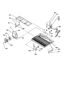 Machine Compartment parts for Kenmore Refrigerator 596.58644000 (59658644000, 596 58644000) from AppliancePartsPros.com