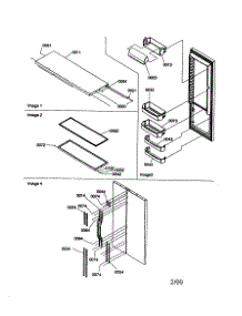 Refrigerator Door / Door Trim / Handles parts for Kenmore Refrigerator 596.58697890 (59658697890, 596 58697890) from AppliancePartsPros.com