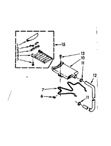 Filter Assembly parts for Kenmore Washer 110.6733410 (1106733410, 110 6733410) from AppliancePartsPros.com