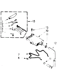 Filter Assembly parts for Kenmore Washer 110.6733412 (1106733412, 110 6733412) from AppliancePartsPros.com