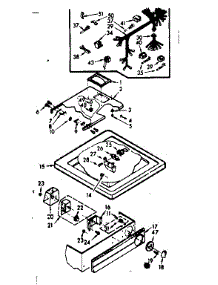 Top And Control Assembly parts for Kenmore Washer 110.6733412 (1106733412, 110 6733412) from AppliancePartsPros.com