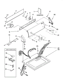 Top And Console Parts parts for Kenmore Dryer 110.67442600 (11067442600, 110 67442600) from AppliancePartsPros.com