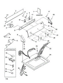 Top And Console Parts parts for Kenmore Dryer 110.67532600 (11067532600, 110 67532600) from AppliancePartsPros.com