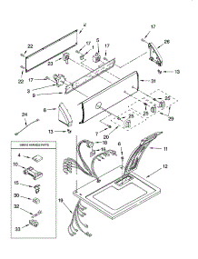 Top And Console Parts parts for Kenmore Dryer 110.67654600 (11067654600, 110 67654600) from AppliancePartsPros.com