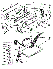 Top And Console parts for Kenmore Dryer 110.67732790 (11067732790, 110 67732790) from AppliancePartsPros.com