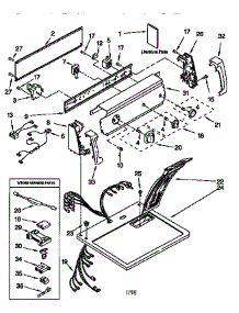 Top And Console parts for Kenmore Dryer 110.67732794 (11067732794, 110 67732794) from AppliancePartsPros.com