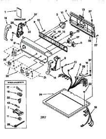 Top And Console parts for Kenmore Dryer 110.67904790 (11067904790, 110 67904790) from AppliancePartsPros.com