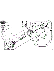 Pump Assembly And Pump Parts parts for Kenmore Washer 110.6802311 (1106802311, 110 6802311) from AppliancePartsPros.com