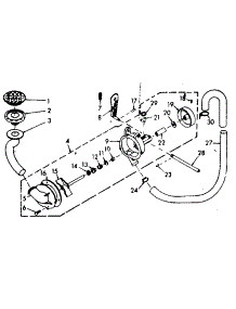 Pump Assembly And Pump Parts parts for Kenmore Washer 110.6802314 (1106802314, 110 6802314) from AppliancePartsPros.com