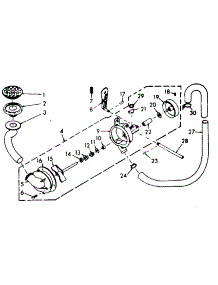Pump Assembly And Pump Parts parts for Kenmore Washer 110.6802341 (1106802341, 110 6802341) from AppliancePartsPros.com