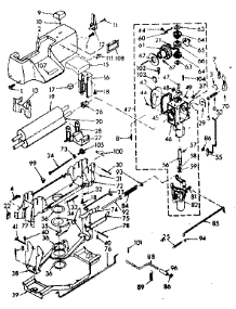Wringer And Wringer Gear Case Assembly parts for Kenmore Washer 110.6802343 (1106802343, 110 6802343) from AppliancePartsPros.com