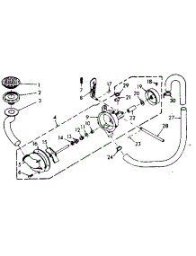 Pump Assembly And Pump Parts parts for Kenmore Washer 110.6802343 (1106802343, 110 6802343) from AppliancePartsPros.com