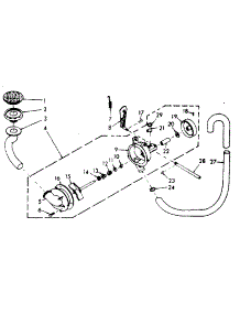 Pump And Pump Parts parts for Kenmore Washer 110.6802500 (1106802500, 110 6802500) from AppliancePartsPros.com