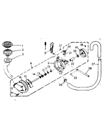 Pump Assembly And Pump Parts parts for Kenmore Washer 110.6802502 (1106802502, 110 6802502) from AppliancePartsPros.com