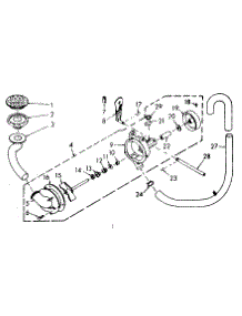 Pump Assembly And Pump Parts parts for Kenmore Washer 110.6802503 (1106802503, 110 6802503) from AppliancePartsPros.com