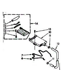 Filter Assembly parts for Kenmore Washer 110.6803100 (1106803100, 110 6803100) from AppliancePartsPros.com