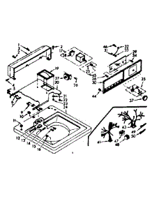 Top And Console Assembly parts for Kenmore Washer 110.6803100 (1106803100, 110 6803100) from AppliancePartsPros.com