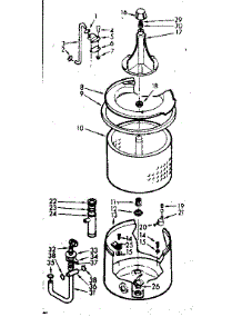 Tub And Basket Assembly parts for Kenmore Washer 110.6803101 (1106803101, 110 6803101) from AppliancePartsPros.com