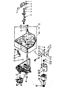 Drive System parts for Kenmore Washer 110.6803101 (1106803101, 110 6803101) from AppliancePartsPros.com