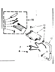 Filter Assembly parts for Kenmore Washer 110.6803104 (1106803104, 110 6803104) from AppliancePartsPros.com