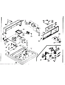 Top And Console Assembly parts for Kenmore Washer 110.6803104 (1106803104, 110 6803104) from AppliancePartsPros.com