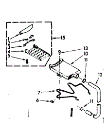 Filter Assembly parts for Kenmore Washer 110.6803110 (1106803110, 110 6803110) from AppliancePartsPros.com
