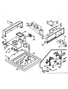Top And Console Assembly parts for Kenmore Washer 110.6803110 (1106803110, 110 6803110) from AppliancePartsPros.com