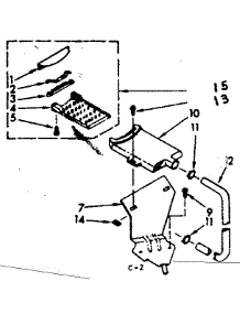 Filter Assembly parts for Kenmore Washer 110.6803402 (1106803402, 110 6803402) from AppliancePartsPros.com