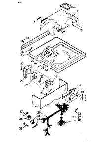 Top And Control Assembly parts for Kenmore Washer 110.6804001 (1106804001, 110 6804001) from AppliancePartsPros.com