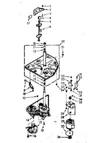 Drive System parts for Kenmore Washer 110.6804002 (1106804002, 110 6804002) from AppliancePartsPros.com