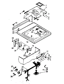 Top And Control Assembly parts for Kenmore Washer 110.6804003 (1106804003, 110 6804003) from AppliancePartsPros.com