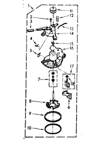 Pump Assembly parts for Kenmore Washer 110.6804004 (1106804004, 110 6804004) from AppliancePartsPros.com