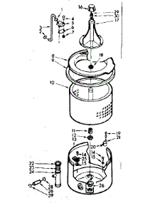 Tub And Basket Assembly parts for Kenmore Washer 110.6804053 (1106804053, 110 6804053) from AppliancePartsPros.com