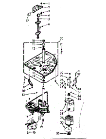 Drive System parts for Kenmore Washer 110.6804053 (1106804053, 110 6804053) from AppliancePartsPros.com
