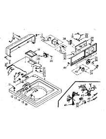 Top And Console Assembly parts for Kenmore Washer 110.6804101 (1106804101, 110 6804101) from AppliancePartsPros.com