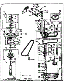 Gearcase / Transmission parts for Kenmore Washer 110.6804102 (1106804102, 110 6804102) from AppliancePartsPros.com