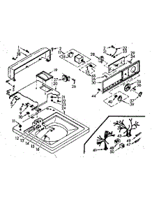 Top And Console Assembly parts for Kenmore Washer 110.6804102 (1106804102, 110 6804102) from AppliancePartsPros.com