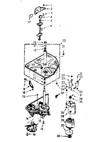 Drive System parts for Kenmore Washer 110.6804102 (1106804102, 110 6804102) from AppliancePartsPros.com