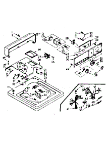 Top And Console Assembly parts for Kenmore Washer 110.6804104 (1106804104, 110 6804104) from AppliancePartsPros.com