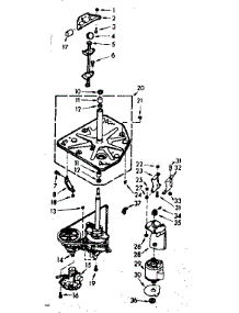 Drive System parts for Kenmore Washer 110.6804104 (1106804104, 110 6804104) from AppliancePartsPros.com