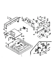 Top And Console Assembly parts for Kenmore Washer 110.6804110 (1106804110, 110 6804110) from AppliancePartsPros.com