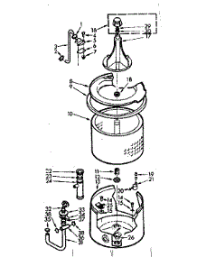 Tub And Basket Assembly parts for Kenmore Washer 110.6804110 (1106804110, 110 6804110) from AppliancePartsPros.com