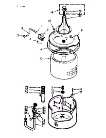 Tub And Basket Assembly parts for Kenmore Washer 110.6804111 (1106804111, 110 6804111) from AppliancePartsPros.com