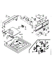 Top And Console Assembly parts for Kenmore Washer 110.6804111 (1106804111, 110 6804111) from AppliancePartsPros.com